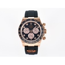 Daytona 126515 QF 1:1 Best Edition Black/RG Diamonds Dial on Oysterflex Strap SH4131 V6(Gain Weight) Daytona 126515 QF 1:1 Best Edition Black/RG Diamonds Dial on Oysterflex Strap SH4131 V6(Gain Weight)