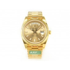 DayDate 40 228238 ARF 904L Steel Gold Stick Dial on President Bracelet VR3255 DayDate 40 228238 ARF 904L Steel Gold Stick Dial on President Bracelet VR3255