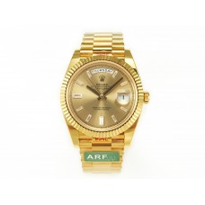 DayDate 40 228238 ARF 904L Steel YG Crystal Diamonds Bezel on President Bracelet VR3255 DayDate 40 228238 ARF 904L Steel YG Crystal Diamonds Bezel on President Bracelet VR3255