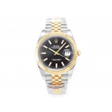 DateJust 41 126333 904L SS/RG Clean 1:1 Best Edition Steel Black Stick Dial on Jubilee Bracelet VR3235