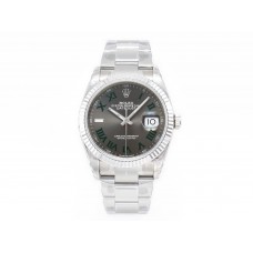 DateJust 41 126330 904L SS VSF 1:1 Best Edition Gray Dial Green Roman on Oyster Bracelet VS3235 DateJust 41 126330 904L SS VSF 1:1 Best Edition Gray Dial Green Roman on Oyster Bracelet VS3235