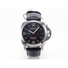 PAM1312 W VSF 1:1 Best Edition Black Dial on Black Leather Strap P.9010 Clone
