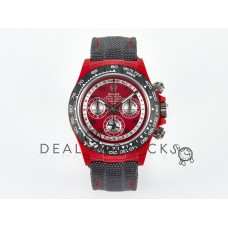 Daytona DIW Carbon DIWF 1:1 Best Edition Red Dial on Gray Nylon Strap SH7750 Daytona DIW Carbon DIWF 1:1 Best Edition Red Dial on Gray Nylon Strap SH7750