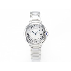 Ballon Bleu 33mm SS AF 1:1 Best Edition White Textured Dial on SS Bracelet Ronda Quartz Ballon Bleu 33mm SS AF 1:1 Best Edition White Textured Dial on SS Bracelet Ronda Quartz