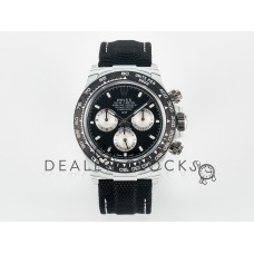 Daytona DIW White Carbon Case N6F Edition Black/White Dial on Black Nylon Strap A4130