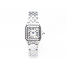 Panthère Secrete De Ladies 27mm SS BVF 1:1 Best Edition White Dial on SS Bracelet Ronda Quartz