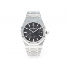 Royal Oak 41mm 15500 SS ZF 1:1 Best Edition Black Textured Dial on SS Bracelet SA4302 Super Clone V3