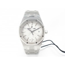 Royal Oak 34mm SS ZF 1:1 Best Edition White Textured Dial on SS Bracelet A5800 Royal Oak 34mm SS ZF 1:1 Best Edition White Textured Dial on SS Bracelet A5800