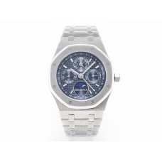 Royal Oak 41mm Perpetual Calendar 26574 SS APSF 1:1 Best Edition Blue Dial on SS Bracelet A5134 (CHS)