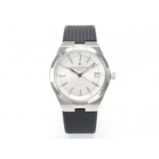 Overseas 4500V SS MKSF 1:1 Best Edition White Dial on Black Rubber Strap A5100 Overseas 4500V SS MKSF 1:1 Best Edition White Dial on Black Rubber Strap A5100