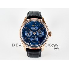 IW5033 Portugieser Perpetual Calendar RG V9F 1:1 Best Edition White Dial on Black Leather Strap A52610