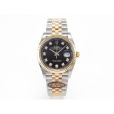 DateJust 36 126231 Clean 1:1 Best Edition 904L Steel Black Diamonds Dial on SS/RG Jubilee Bracelet VR3235 DateJust 36 126231 Clean 1:1 Best Edition 904L Steel Black Diamonds Dial on SS/RG Jubilee Bracelet VR3235