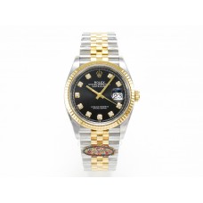 DateJust 36 126233 Clean 1:1 Best Edition 904L Steel Black Diamonds Dial on SS/YG Jubilee Bracelet VR3235 DateJust 36 126233 Clean 1:1 Best Edition 904L Steel Black Diamonds Dial on SS/YG Jubilee Bracelet VR3235