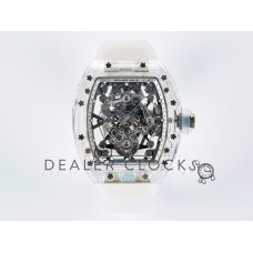 RM56-02 Transparent Tourbillon RMF Best Edition Skeleton White Dial on Transparent Rubber Strap RM56-02 Transparent Tourbillon RMF Best Edition Skeleton White Dial on Transparent Rubber Strap