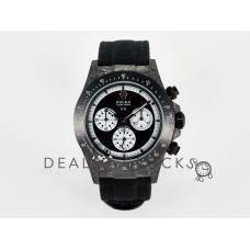 Daytona DIW Black Carbon DIWF 1:1 Best Edition Black/White Dial on Black Nylon Strap SH4130