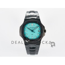 Nautilus 5711 DIW Carbon DIWF 1:1 Best Edition Tiffany Blue Textured Dial on Carbon/PVD Bracelet 324CS