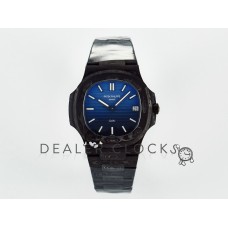 Nautilus 5711 DIW Carbon DIWF 1:1 Best Edition Black/Blue Textured Dial on Carbon Bracelet 324CS