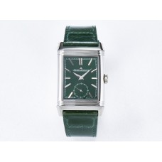 Reverso Classic Duoface Small Seconds SS MGF Best Edition White Textured Dial on Black Leather Strap A854A