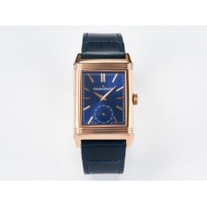 Reverso Tribute Duoface Small Seconds RG MGF Best Edition Blue Dial on Blue Leather Strap A854A