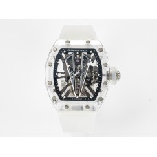 RM27-03 White Transparent Tourbillon MSF Best Edition Skull Dial on White Rubber Strap RM27-03 White Transparent Tourbillon MSF Best Edition Skull Dial on White Rubber Strap