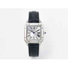 Santos Dumont 27.5mm IWSF Best Edition Silver Dial on Black Leather Strap Quartz Santos Dumont 27.5mm IWSF Best Edition Silver Dial on Black Leather Strap Quartz