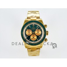 Daytona YG ADGF Best Edition Green/YG Dial on YG Bracelet A7750