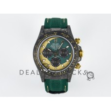 Daytona DIW Carbon Case and Bezel DIWF Edition Green/YG Dial on Green Nylon Strap A7750