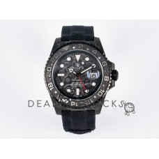 GMT Carbon DIWF Best Edition Black Carbon Dial SS Markers on Black Nylon Strap SA3285 CHS V2