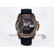 GMT Carbon DIWF Best Edition Black Carbon Dial RG Markers on Black Nylon Strap SA3186 CHS