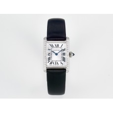Tank Must Small SS 29mm DRF 1:1 Best Edition White Dial Diamonds Bezel on Black Calfskin Strap Swiss Quartz Tank Must Small SS 29mm DRF 1:1 Best Edition White Dial Diamonds Bezel on Black Calfskin Strap Swiss Quartz