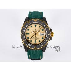 GMT Carbon DIWF Best Edition Yellow Dial on Green Nylon Strap SA3285 CHS V2