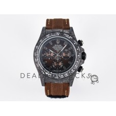 Daytona DIW Carbon/SS Case and Bezel DIWF Edition Brown Dial on Brown Nylon Strap A7750