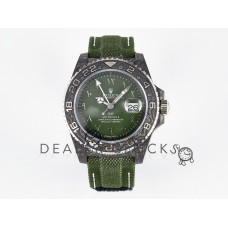 GMT Carbon DIWF Best Edition Green Arabic Dial on Green Nylon Strap SA3186 CHS