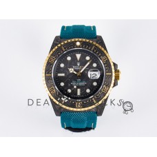Sea Dweller 43mm Carbon DIWF Best Edition Black Dial YG Bezel on Blue Nylon Strap A2824 Sea Dweller 43mm Carbon DIWF Best Edition Black Dial YG Bezel on Blue Nylon Strap A2824