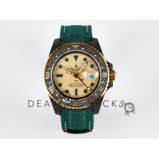 GMT Carbon DIWF Best Edition Yellow Dial on Green Nylon Strap SA3285 CHS V2