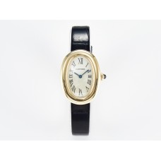 Baignoire De Cartier YG DRF 1:1 Best Edition Silver Dial on Black Leather Strap Swiss Quartz Baignoire De Cartier YG DRF 1:1 Best Edition Silver Dial on Black Leather Strap Swiss Quartz