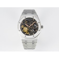 Royal Oak 41mm Skeleton 15407 SS ZF 1:1 Best Edition Skeleton Dial on SS Bracelet A3132