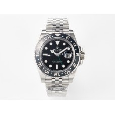 GMT-Master II 126710 GRNR Black/Gray Ceramic 904L Steel Clean 1:1 Best Edition on Jubilee Strap DD3285