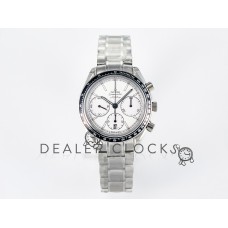 Speedmaster Racing Master SS HKF Best Edition White Dial on SS Bracelet A7750