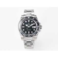 GMT-Master II 126710 GRNR Black/Gray Ceramic 904L Steel Clean 1:1 Best Edition on Oyster Strap DD3285