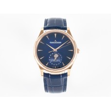 Master Ultra Thin Moon RG Z+F 1:1 Best Edition Blue Dial on Blue Leather Strap SA925 Super Clone