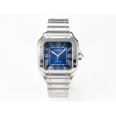 Santos de Cartier 40mm SS 2018 BVF 1:1 Best Edition Blue Dial on SS SmartLinks Bracelet MIYOTA 9015 V2 Santos de Cartier 40mm SS 2018 BVF 1:1 Best Edition Blue Dial on SS SmartLinks Bracelet MIYOTA 9015 V2