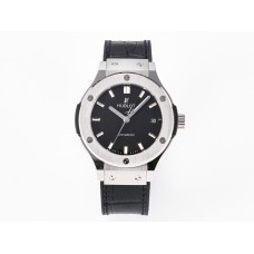 Classic Fusion 38mm SS JJF 1:1 Best Edition Black Dial on Black Gummy Leather Strap Classic Fusion 38mm SS JJF 1:1 Best Edition Black Dial on Black Gummy Leather Strap