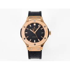 Classic Fusion 38mm RG JJF 1:1 Best Edition Black Dial on Black Gummy Leather Strap Classic Fusion 38mm RG JJF 1:1 Best Edition Black Dial on Black Gummy Leather Strap
