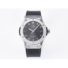 Classic Fusion 42mm SS JJF 1:1 Best Edition Gray Dial on Black Gummy Leather Strap Classic Fusion 42mm SS JJF 1:1 Best Edition Gray Dial on Black Gummy Leather Strap