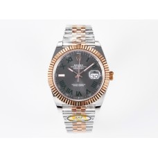 DateJust 41 126331 ARF 1:1 Best Edition 904L Steel Gray Dial Green Roman Marker on SS/RG Jubilee Bracelet SH3235(Gain Weight) DateJust 41 126331 ARF 1:1 Best Edition 904L Steel Gray Dial Green Roman Marker on SS/RG Jubilee Bracelet SH3235(Gain Weight)