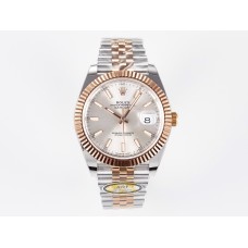 DateJust 41 126331 ARF 1:1 Best Edition 904L Steel Silver Dial on SS/RG Jubilee Bracelet SH3235（Gain Weight）