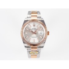 DateJust 41 126331 ARF 1:1 Best Edition 904L Steel Silver Dial on SS/RG Oyster Bracelet SH3235（Gain Weight）