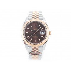 DateJust 41mm 126331 904L SS/RG Clean 1:1 Best Edition Brown Dial on Jubilee Bracelet VR3235