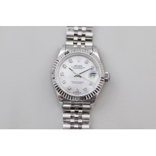 Ladies Datejust 279174 White MOP Dial with Diamond Markers in Steel